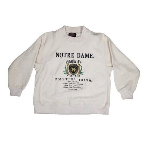Vtg 1990s NCAA Notre Dame Fighting Irish Nutmeg Mills Made in USA - Picture 1 of 6